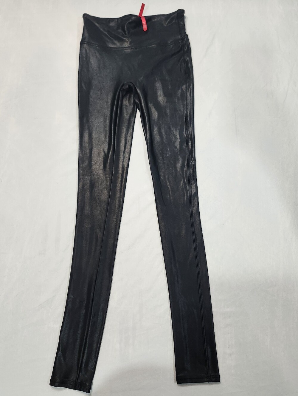 SPANX Black Faux Leather High-Rise Leggings